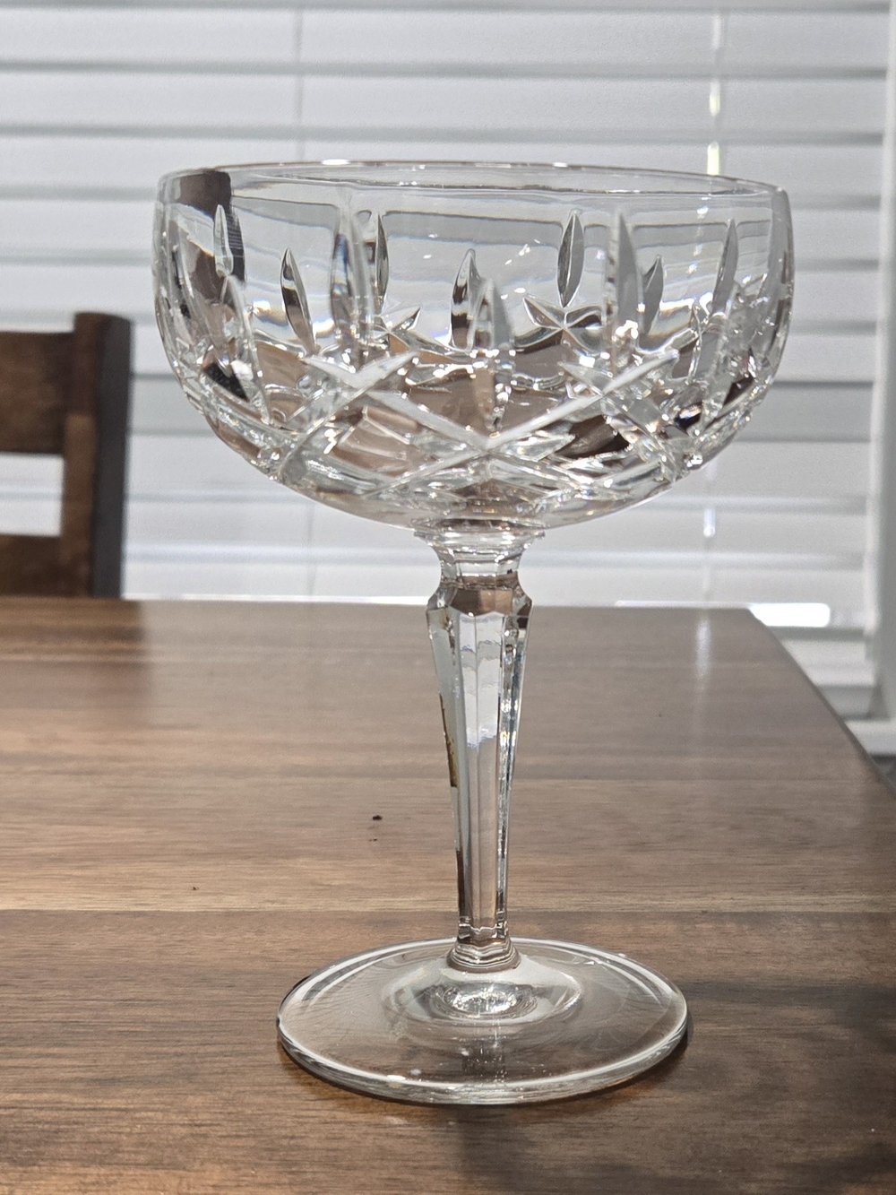 Gorham Princess Anne Clear Cut Crystal Champagne Coupe